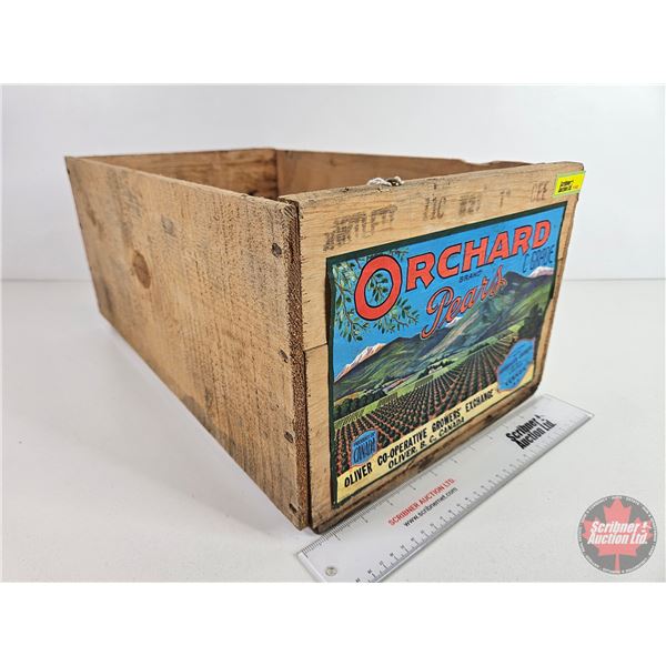 ORCHARD Pears Wood Crate (9"H x 19-1/2"L x 12"W)