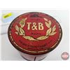 Image 6 : T&B MYRTLE Cut Tobacco Tin (3-1/2"H x 4-1/4"Dia)
