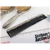 Image 5 : Vanity Set : Sterling Silver (4pcs) : Mirror , Brushes (2); Comb (See Consignor Tags in Pictures for