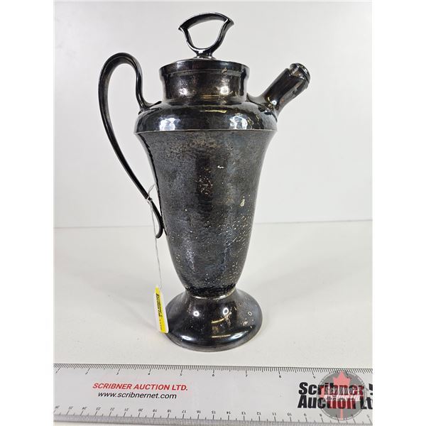 Original Art Deco Cocktail Shaker : Sheffield England (Consignor Tag: c.1930) (See Bottom Stamps : I