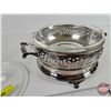Image 2 : Antique Silverplate Casserole with Fire King Bowl