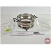 Image 4 : Antique Silverplate Casserole with Fire King Bowl