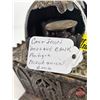 Image 6 : Antique Cast Iron Mechanical Mosque Bank (Working) (Consignor Tag : c.1890) (7"H x 6-1/4"W x 6-1/4"D