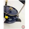 Image 2 : Antique Cobalt Blue Enamel Kettle (8-1/4"H)