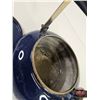 Image 3 : Antique Cobalt Blue Enamel Kettle (8-1/4"H)