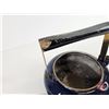 Image 4 : Antique Cobalt Blue Enamel Kettle (8-1/4"H)