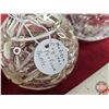 Image 4 : Collector Combo (2): Antique Crystal Perfume Bottle & Crystal Swan Dish (Perfume Bottle 5-1/2"H)