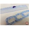 Image 2 : Vintage Blue Lucite Vanity Set (3pcs)