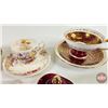 Image 3 : Collector Combo:  - Tea Cups & Saucers (3) (See Photos for maker Stamps) - Perfume Bottle Cowboy Hat