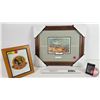 Image 1 : Collector Combo (3): - Framed Print "Shelter Valley Rainbow" (17" x 14") - Vintage Zippo Trout Light