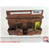 Image 1 : Copper Aladdin Wall Mount Holder : Holds extra Generator & Wick Cleaner & Matches (4"H x 5-3/4"W x 1