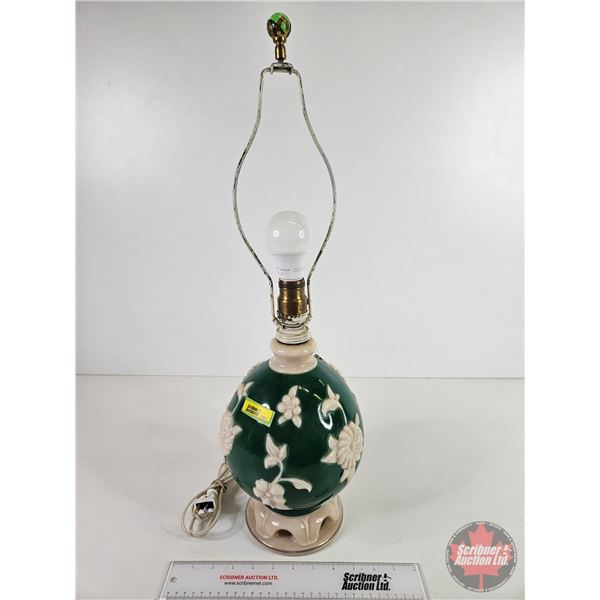 Antique Aladdin Alcite Electric Lamp (New Cord - No Shade) (25"H)