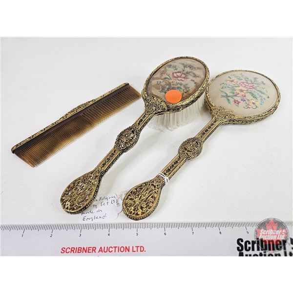 Antique Filigree Vanity Set (3 pcs)