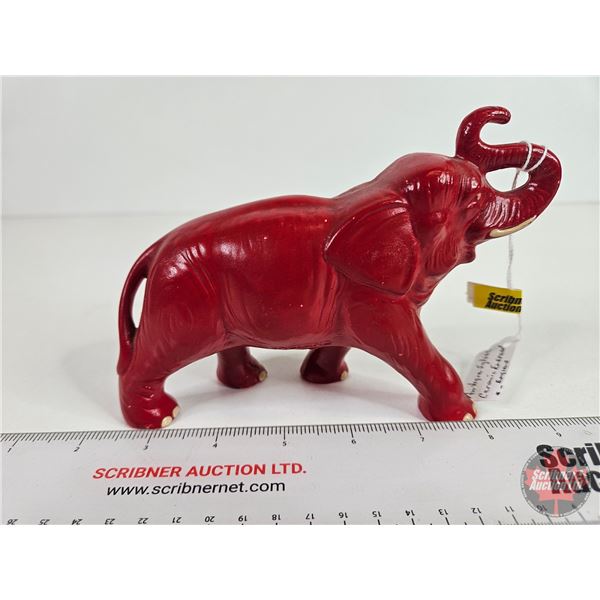 Antique Sylvac Ceramic Elephant : England (4-1/2"H)