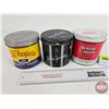 Image 3 : Tobacco Tins (3): Old Virginia ; British Consols ; Peter Jackson (Each Measures: 4"H x 4-1/4"Dia)
