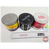 Image 4 : Tobacco Tins (3): Old Virginia ; British Consols ; Peter Jackson (Each Measures: 4"H x 4-1/4"Dia)