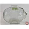 Image 3 : Anchor Hocking Clear Piggy Bank (5"H)