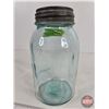 Image 2 : Antique Boyed Mason Jar (7"H)