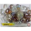 Image 2 : Décor Glass Stones/Beads in Glass Block (5-3/4"H x 5-3/4"W x 3-3/4"D)