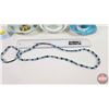 Image 4 : Tea Cups & Saucers (3) + Beaded Necklace & Bracelet (See Photos for maker Stamps)