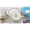 Image 7 : Tea Cups & Saucers (3) + Beaded Necklace & Bracelet (See Photos for maker Stamps)