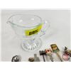 Image 5 : Collector Spoons (Variety) & Clear Glass Creamer