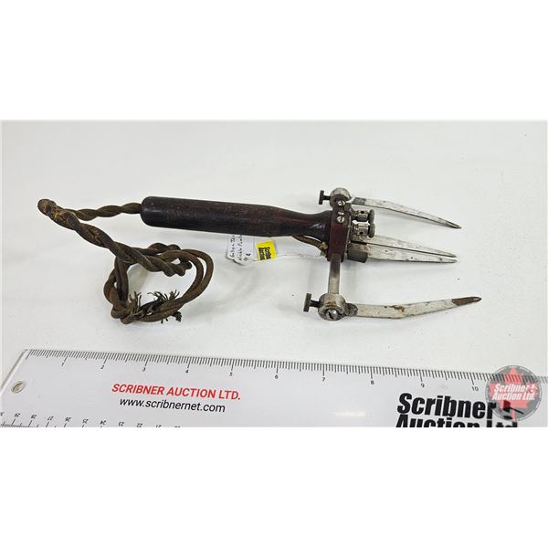 Antique Tester : Nickle Plated (9"L)