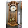 Image 1 : Quartz Wood Cased Wall Clock (Batt Op) (Working)