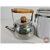 Image 2 : Tea Pot, Glass Cannister & Lard Pail