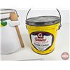 Image 4 : Tea Pot, Glass Cannister & Lard Pail