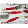 Image 3 : Vintage Kitchen Utensils (11pcs) w/Glass Jar