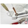 Image 6 : Vintage Kitchen Utensils (11pcs) w/Glass Jar