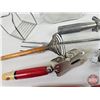 Image 7 : Vintage Kitchen Utensils (11pcs) w/Glass Jar