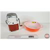 Image 1 : Vintage Fireking Casserole Dish (No Lid) & Ice-O-Mat Ice Crusher