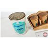 Image 4 : Collector Combo : Wooden Spice Rack, Salt & Pepper Shakers, and Can of Pure Drinking Water (from Edg