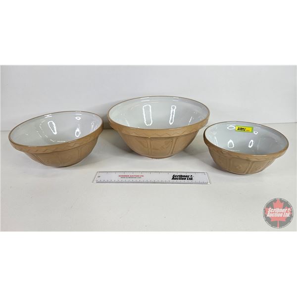 Mixing Bowl Set (3) : Mason Cash & Co Model Church Gresley