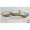 Image 1 : Mixing Bowl Set (3) : Mason Cash & Co Model Church Gresley