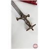 Image 5 : Vintage Indian Talwar Sword : Curved Blade w/Scabbard
