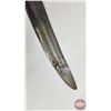 Image 7 : Vintage Indian Talwar Sword : Curved Blade w/Scabbard