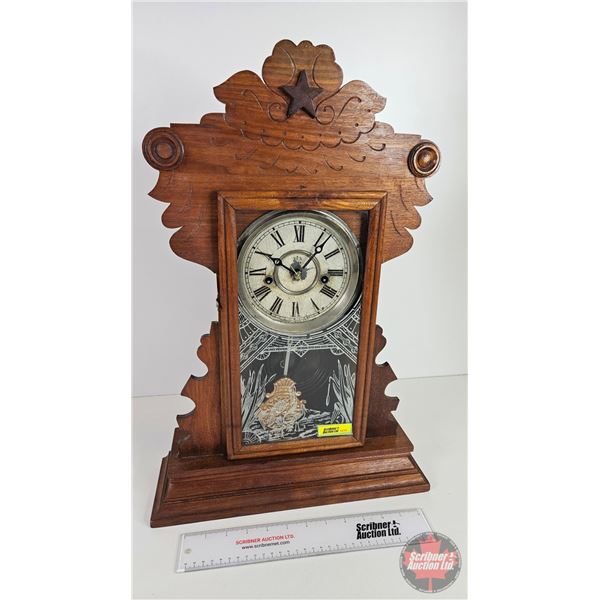 Waterbury Clock Co Gingerbread Clock (Works)