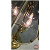Image 2 : Electric Lamp (Grey Glass Lamp Shade) (Continuous Power)