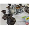 Image 2 : Silverplated Casserole Dish, Candle Stick Holders & Vintage Egg Cup/Condiment Set