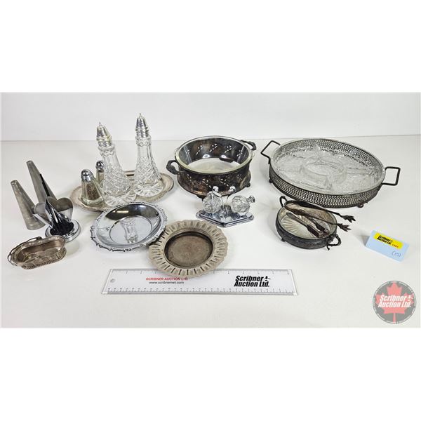 Variety of Silverplated Collectibles (15pcs) including  - Casserole Dish - Candy Dish - Pickle Dish