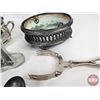 Image 3 : Silverplated Collectibles including :  - Casserole Dishes & Liners - Utensils - Frog