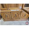 Image 3 : Vintage Arch Top Lighted China Cabinet (2 Pc)