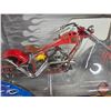 Image 2 : American Chopper Fire Bike : Die-cast Metal (Scale 1:10) (Joy Ride) (Box Measures : 7-1/2"H x 14"W x