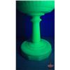 Image 5 : Coal Oil Lamp : Uranium Glass Aladdin Lincoln Drape Model B Burner (c.1930's-40's)