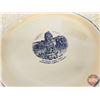 Image 3 : Wainwright Collector Trio including  - Memorial Clock Tower Plate - Vintage Wainwright Hotel Adverti