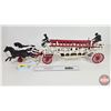 Image 1 : Vintage Cast Iron Toy Horse-Drawn Fire Ladder Wagon