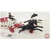 Image 6 : Vintage Cast Iron Toy Horse-Drawn Fire Ladder Wagon